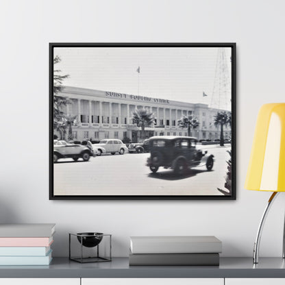 Sunset Bowling Center Largest in U.S 1939 Gallery Canvas Wraps Horizontal Frame 24″ x 20″ Black Premium Gallery Wraps (1.25″)