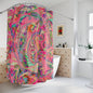 Vibrant Floral Shower Curtain - 71" × 74" - Home Decor