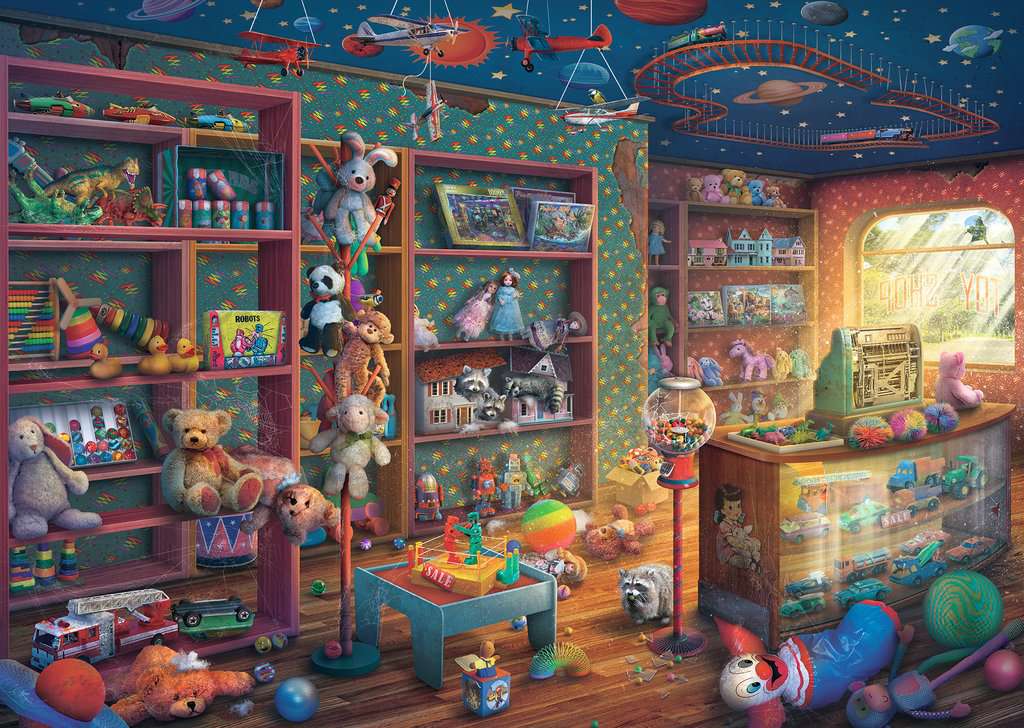 Puzzle: Abandoned Places - Tattered Toy Store - - Puzzle