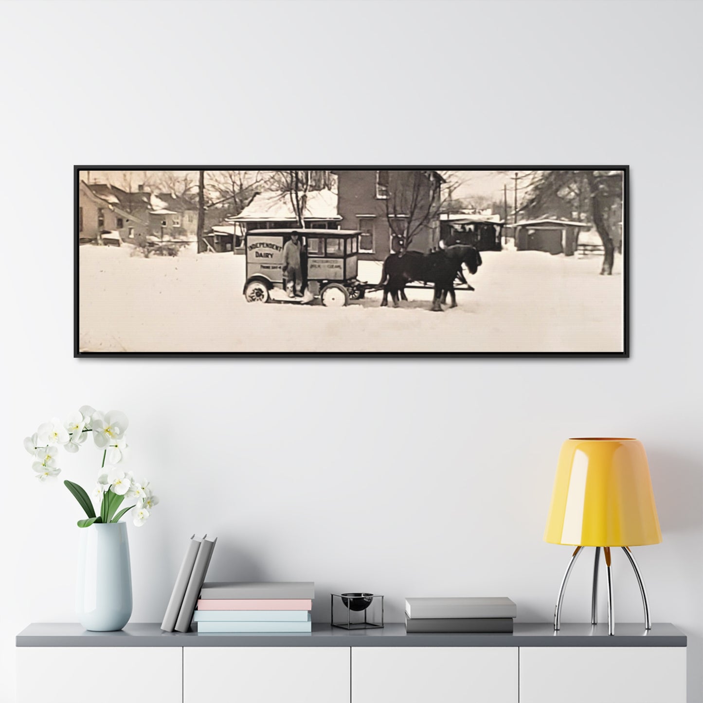 Milk Man Gallery Canvas Wraps, Horizontal Frame