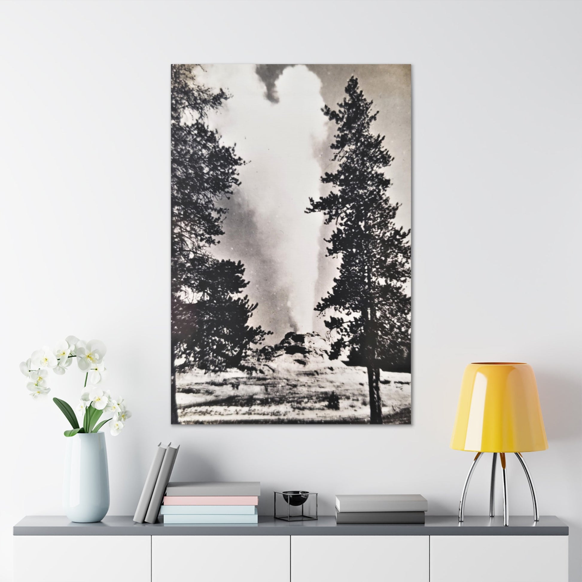 Castle Geyser Yellowstone Canvas Gallery Wraps - 32″ x 48″ 1.25" - Canvas