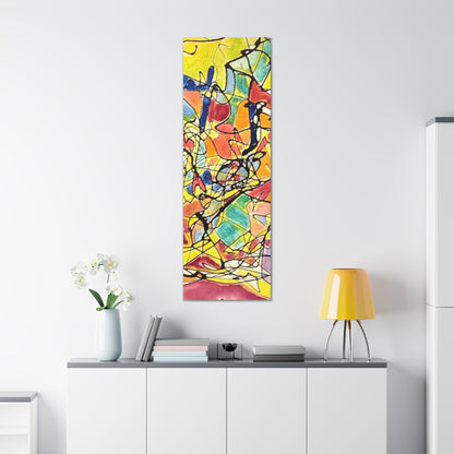 Yellow Abstract Canvas Gallery Wraps 20″ x 60″ 1.25"