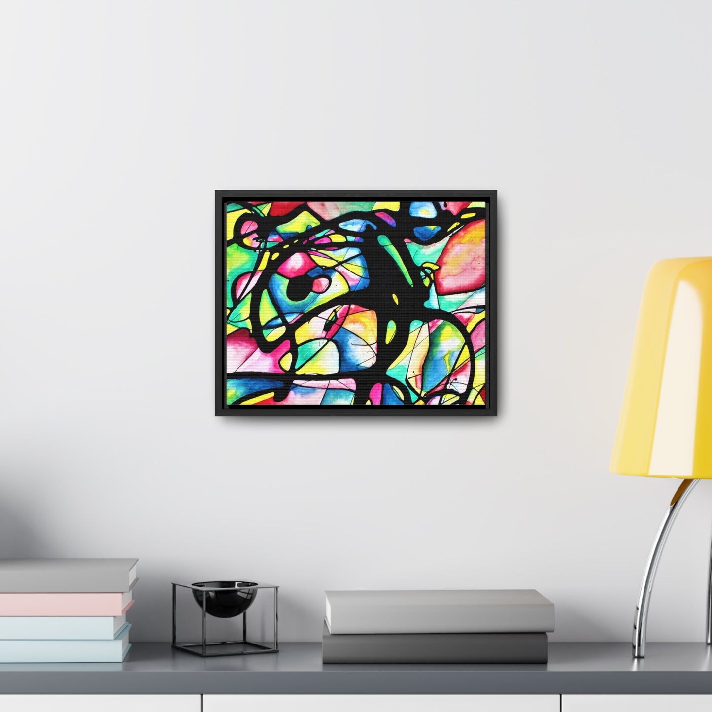 Peacock Gallery Canvas Wraps, Horizontal Frame