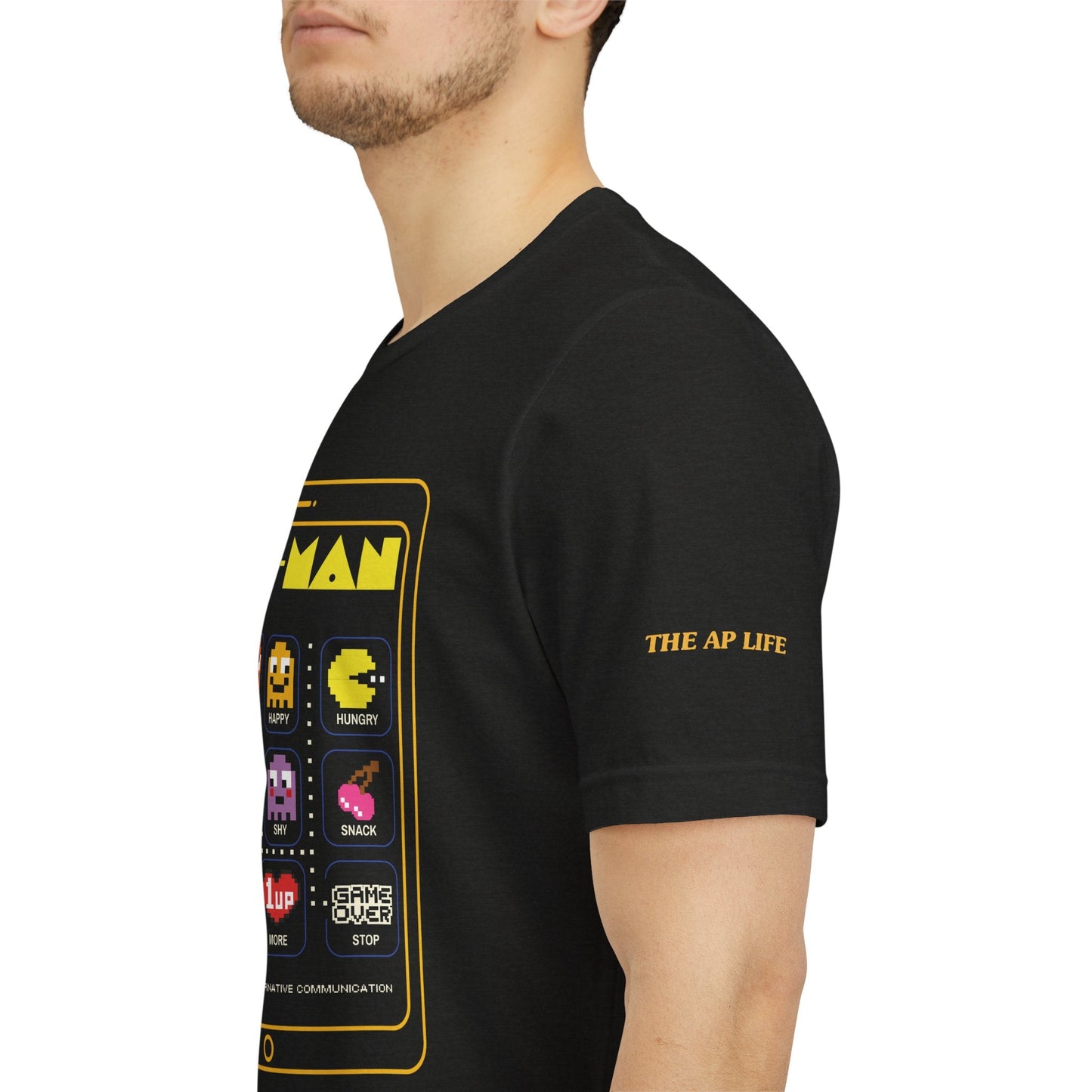 AAC Man - Communication - Retro Gaming Style - Adult Unisex Jersey Short Sleeve Tee- The Aesthetique Philosophie- {{Product type}}