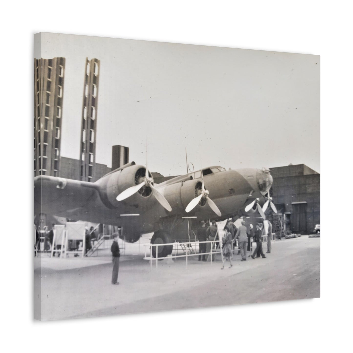 Boeing B-17 Bomber Stretched Canvas