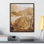 Back View Morris Dam Spillway Gallery Canvas Wraps Vertical Frame 20″ x 24″ 1.25" Walnut