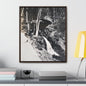 Narada Falls Yellowstone Gallery Canvas Wraps Vertical Frame 20″ x 24″ Premium Gallery Wraps (1.25″) Walnut