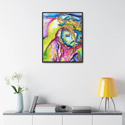 Mothers Face Gallery Canvas Wraps, Vertical Frame