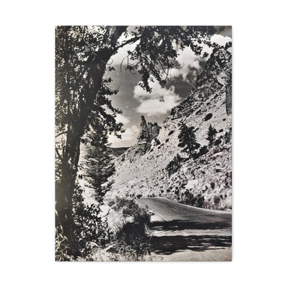 Eagles Nest Rock Yellowstone Stretched Canvas