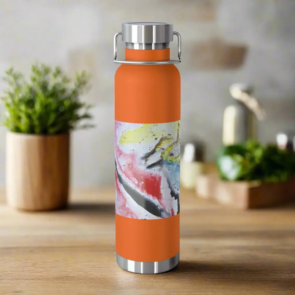 Apocalyptic Bird 22oz Vacuum Insulated Bottle Orange 22oz