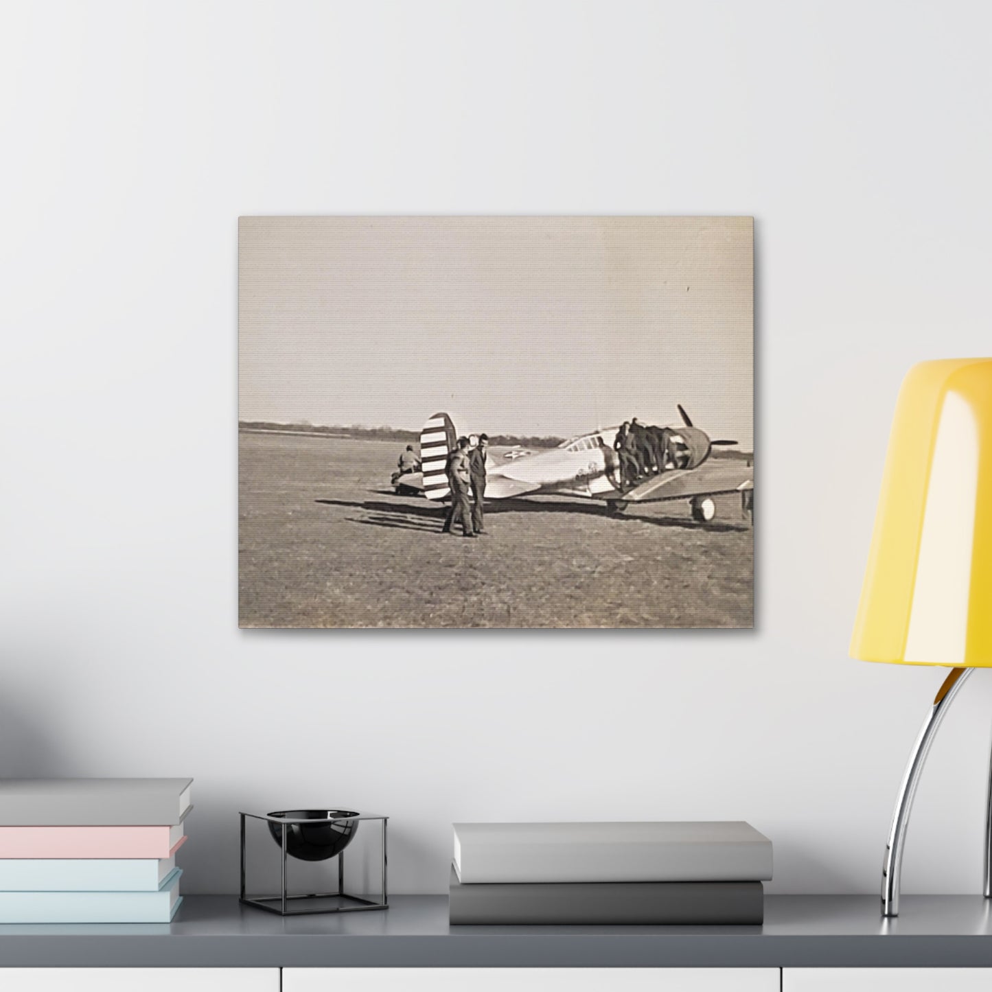 Army Pursuit Plane Ames Airport 1939 Canvas Gallery Wraps