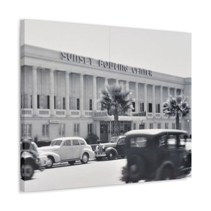 Sunset Bowling Center Largest in U.S 1939 Stretched Canvas