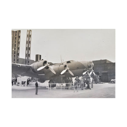 Boeing B-17 Bomber Satin Canvas Stretched