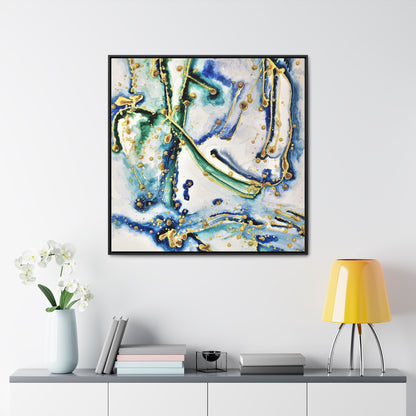 Blue Willow Gallery Canvas Wraps, Square Frame