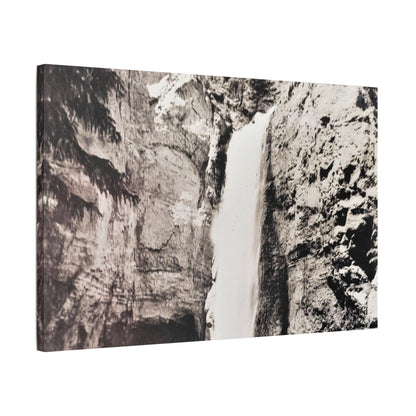 Tower Falls Yellowstone Satin Canvas Stretched