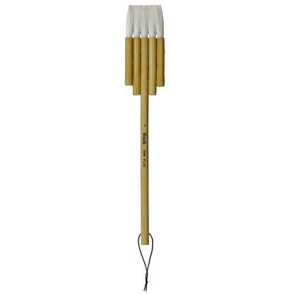 Biaelk Flat Goat Hair Bamboo Artist Brush