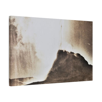 White Dome Geyser Yellowstone Satin Canvas Stretched