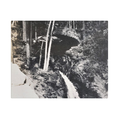 Narada Falls Yellowstone Satin Canvas Stretched 10″ x 8″ (Horizontal) 1.5"