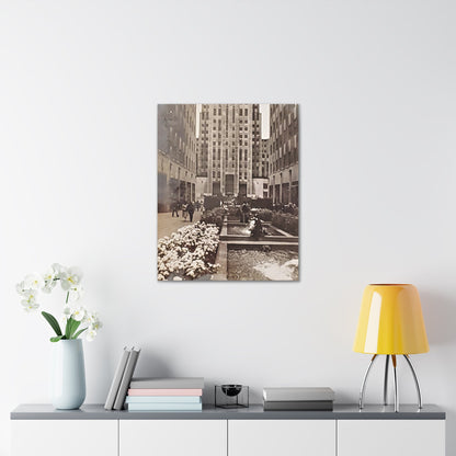 Rockefeller Plaza Canvas Gallery Wraps 24″ x 30″ 1.25"