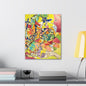 Yellow Abstract Canvas Gallery Wraps 16″ x 20″ 1.25"