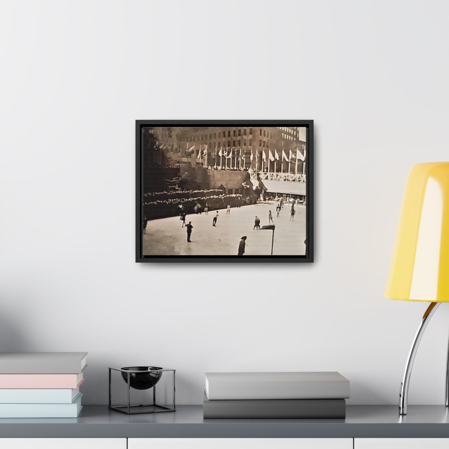 Rockefeller Plaza Easter 1945 Gallery Canvas Wraps, Horizontal Frame