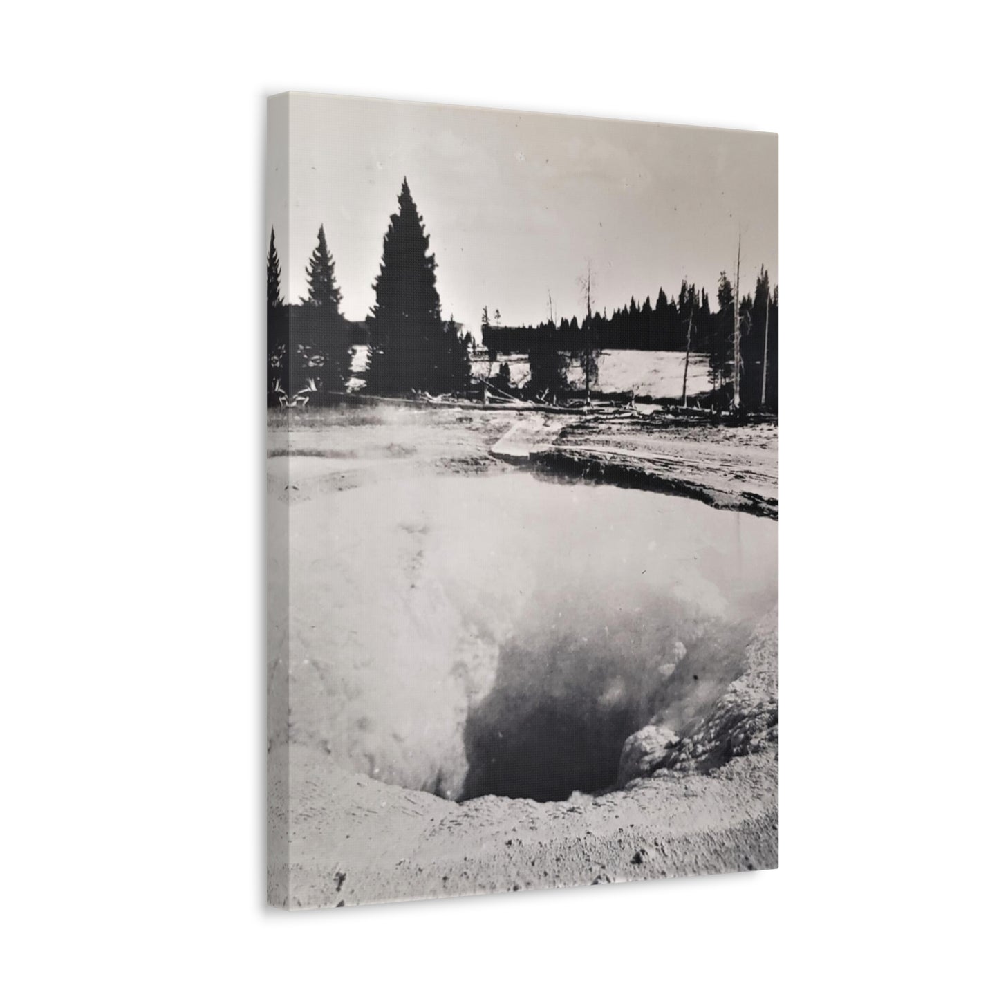 Morning Glory Pool Yellowstone Stretched Canvas