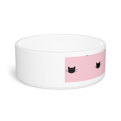 Pink Cat Design Pet Bowl - Kia Day Design
