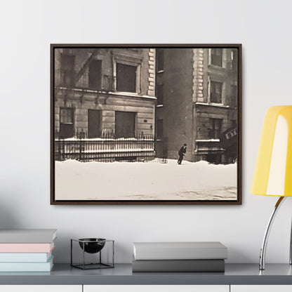 430 W 119th St New York Gallery Canvas Wraps Horizontal Frame 24″ x 20″ white black Premium Gallery Wraps (1.25″)