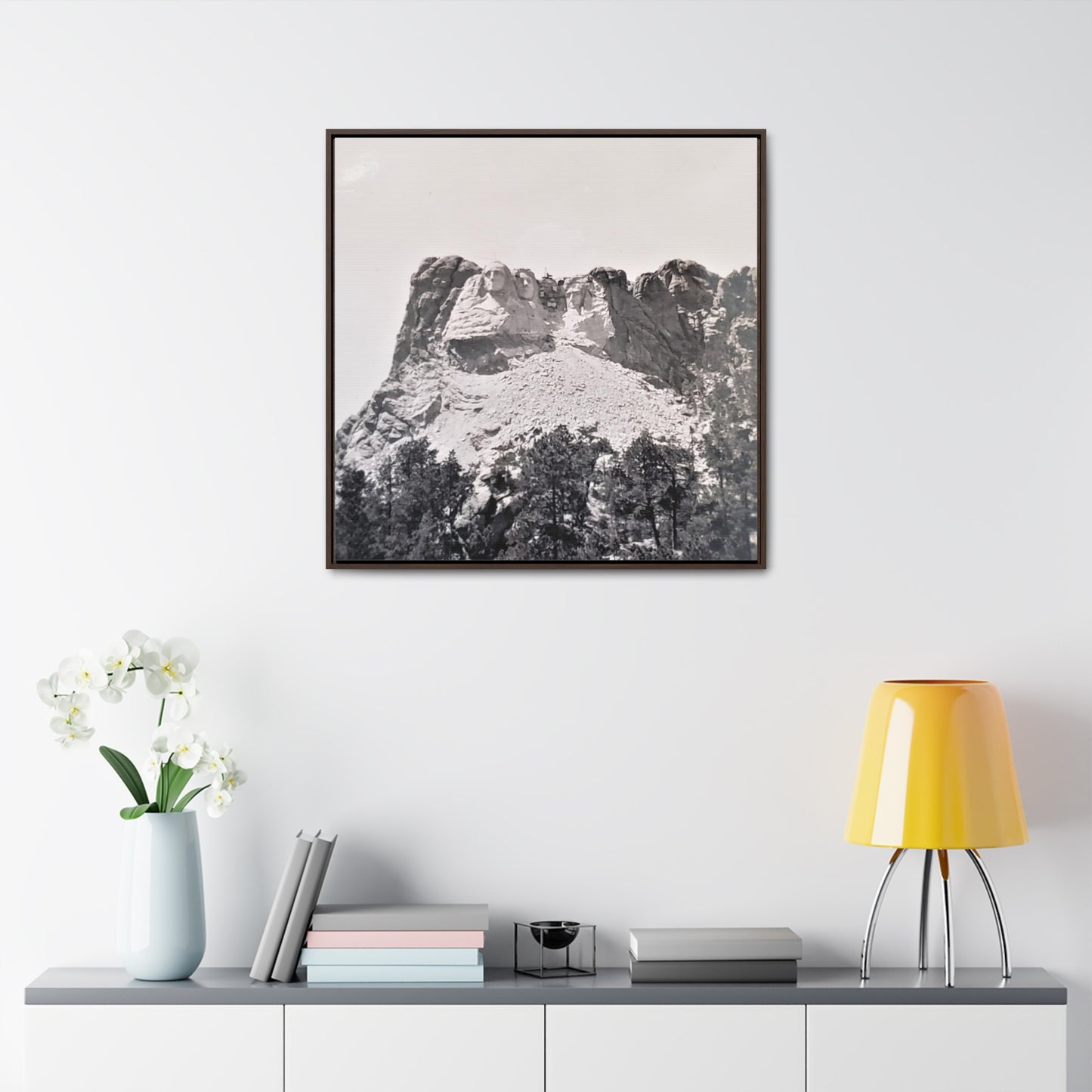 Black Hills Mount Rushmore Gallery Canvas Wraps, Square Frame