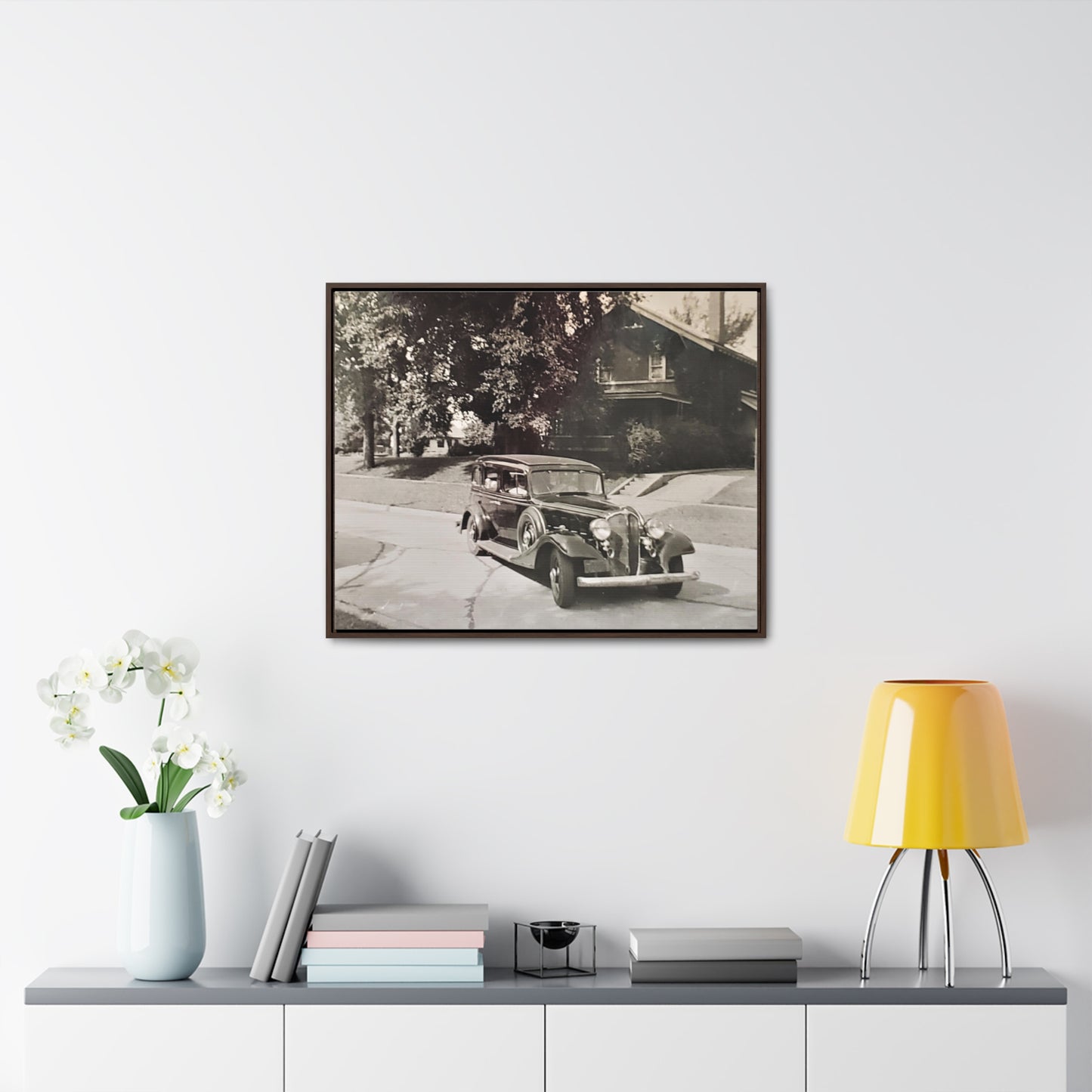 Classic Car Gallery Canvas Wraps, Horizontal Frame