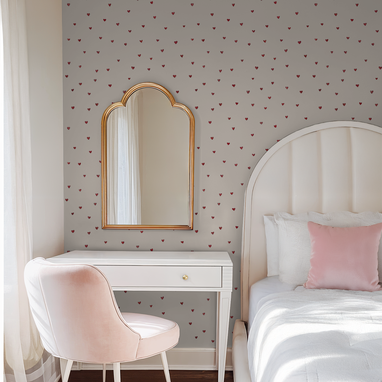 Sweetheart Skyline Wallpaper - LUXE Peel & Stick - Wallpaper