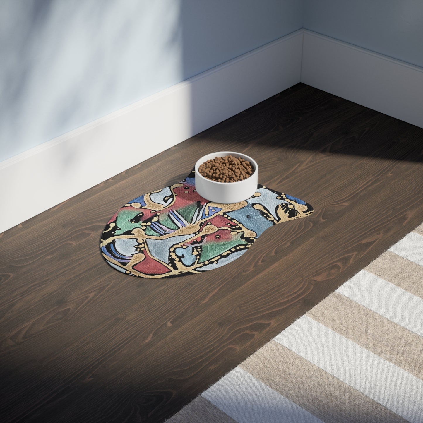 Angry Cat Pet Feeding Mats