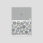 Folkflower (Blue) Wallpaper - Sample - Wallpaper
