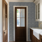 Folkflower (Blue) Wallpaper - LUXE Peel & Stick - Wallpaper