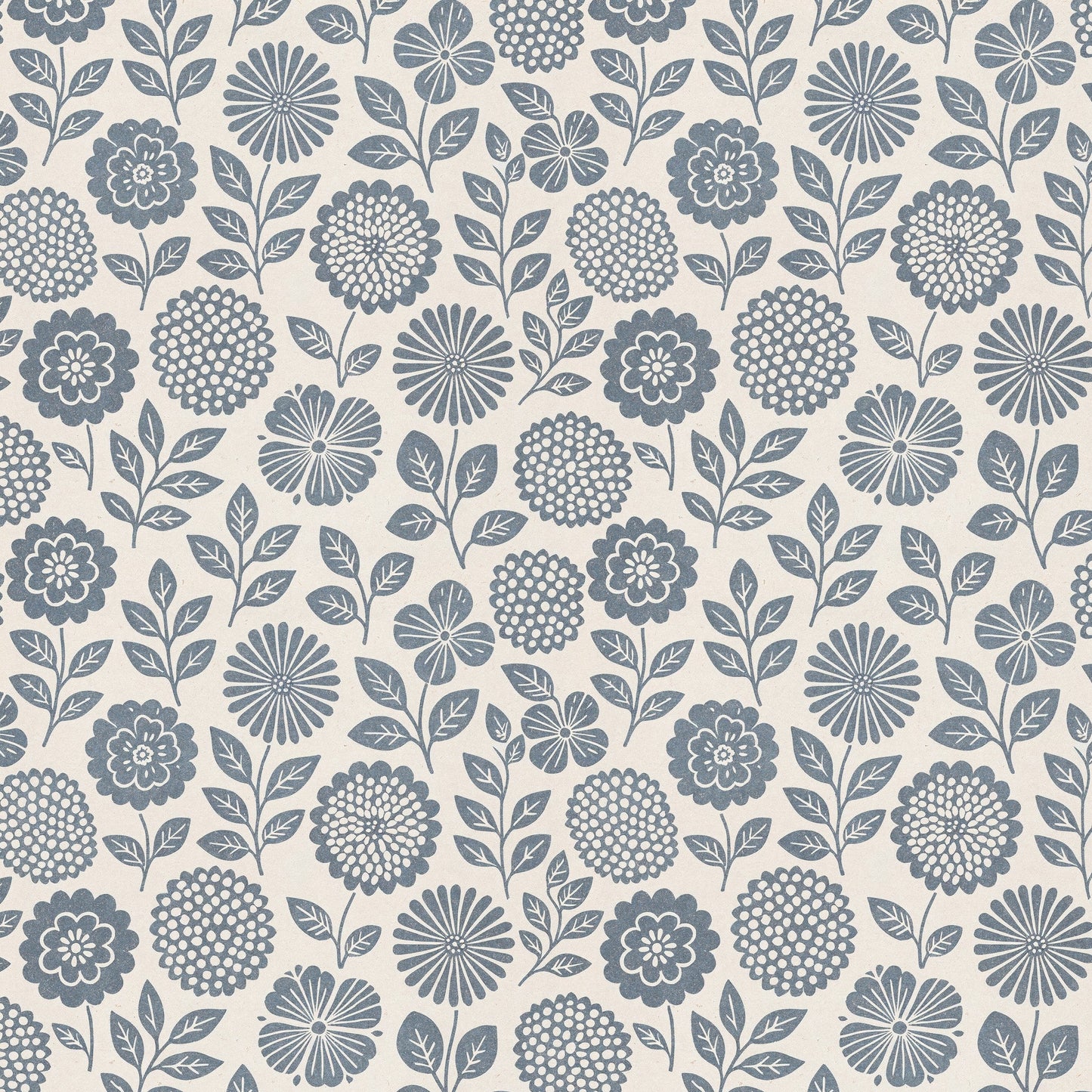 Folkflower (Blue) Wallpaper - - Wallpaper