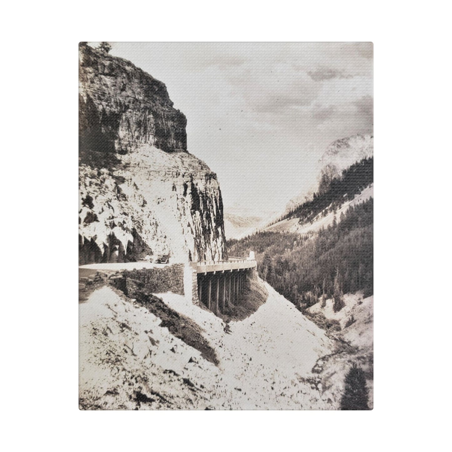 Golden Gate Canyon Colorado Satin Canvas, Stretched