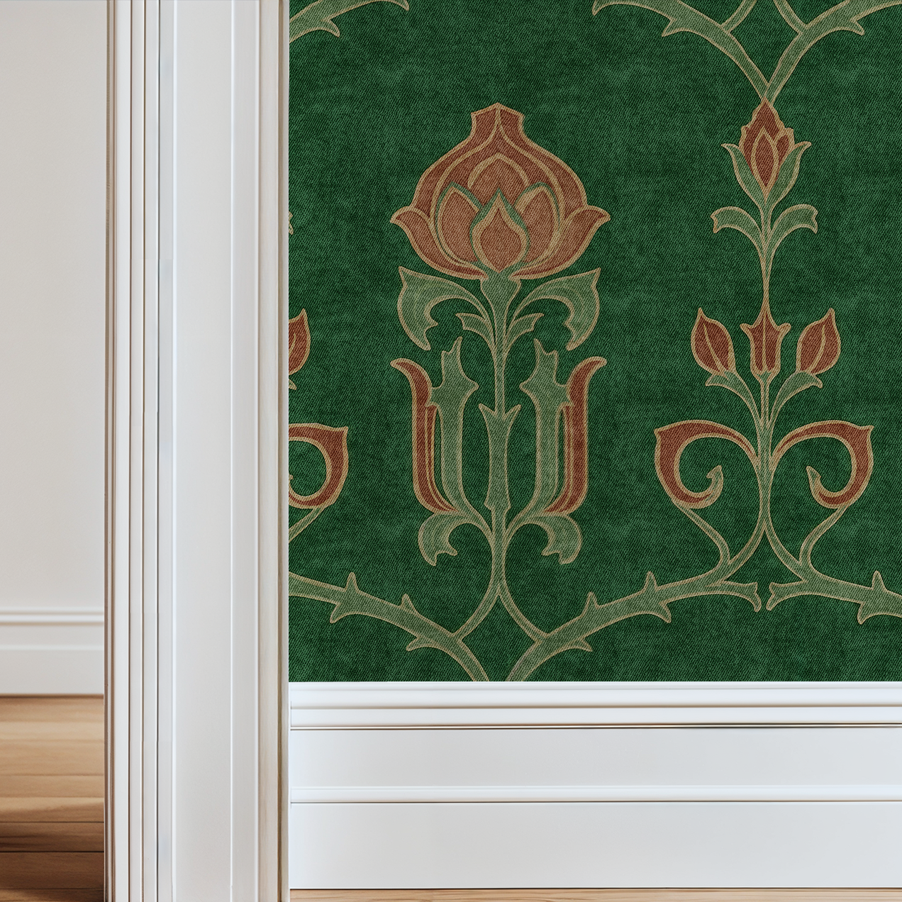 Verdant Nouveau Wallpaper - - Wallpaper