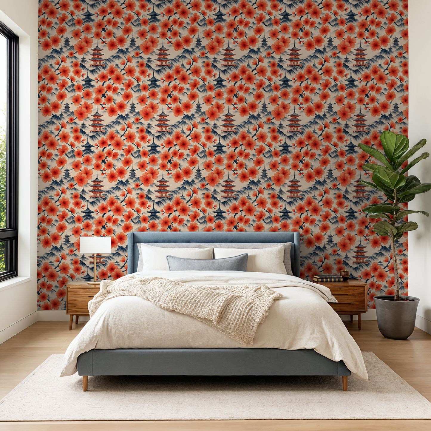 Emiko Wallpaper - LUXE Peel & Stick - Wallpaper