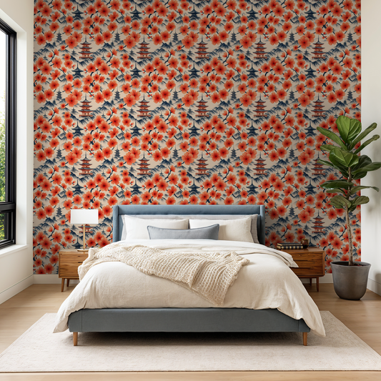 Emiko Wallpaper - LUXE Peel & Stick - Wallpaper