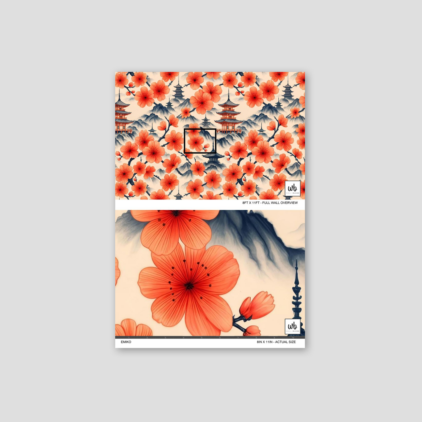 Emiko Wallpaper - Sample - Wallpaper
