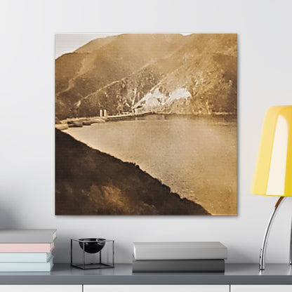 Morris Dam Lake Canvas Gallery Wraps 24″ x 24″ 1.25"