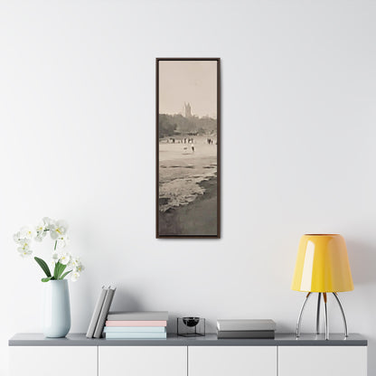 Central Park Gallery Canvas Wraps, Vertical Frame 12″ x 36″ 1.25" Walnut