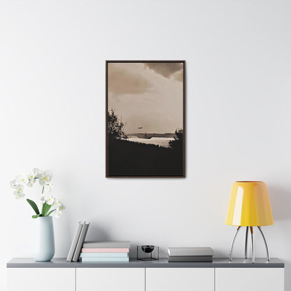 Navy Day New York October 27th 1945 Plane Gallery Canvas Wraps Vertical Frame 20″ x 30″ 1.25" Walnut