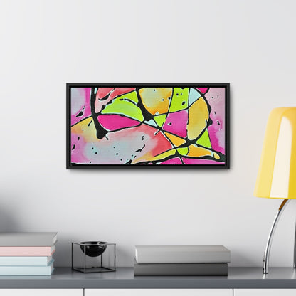 Pink Mouse Gallery Canvas Wraps Horizontal Frame 20″ x 10″ Black 1.25"