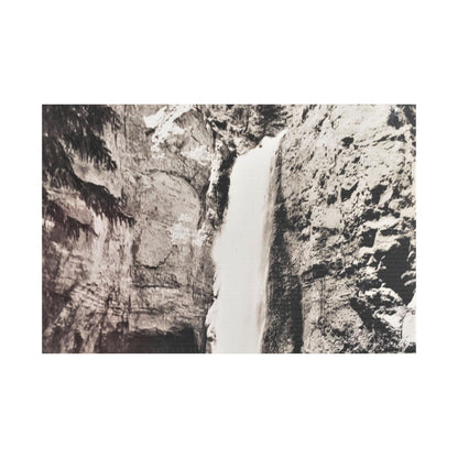 Tower Falls Yellowstone Satin Canvas Stretched