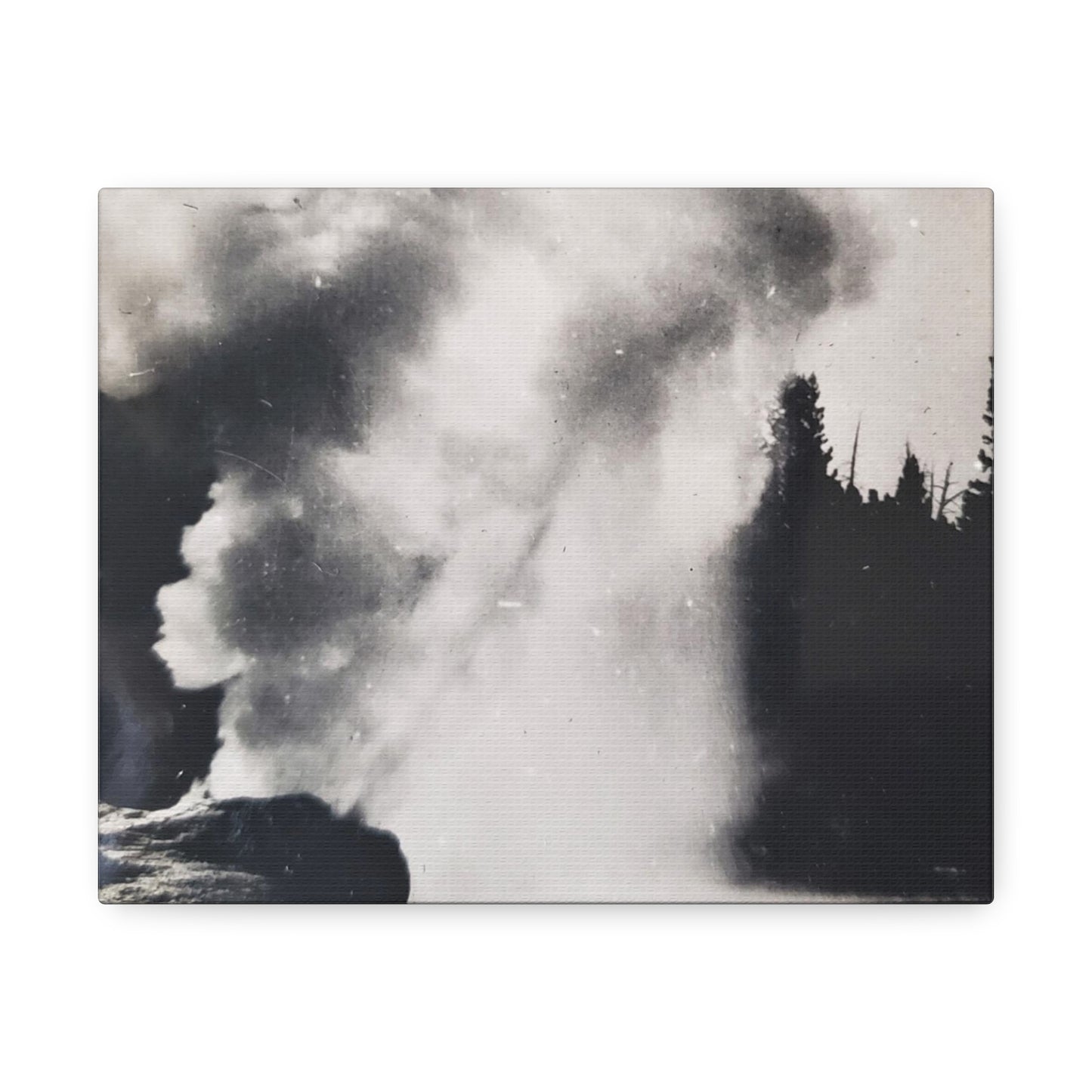 Riverside Geyser Yellowstone Stretched Canvas