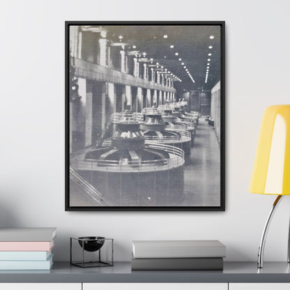 Boulder Dam Powerhouse Gallery Canvas Wraps Vertical Frame 20″ x 24″ 1.25" Black