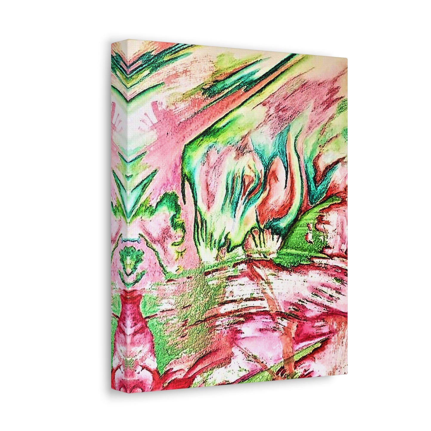 Pink Forest Stretched Canvas