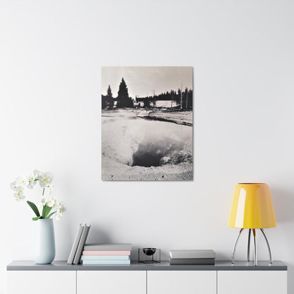 Morning Glory Pool Yellowstone Stretched Canvas 1.5" 24″ x 30″