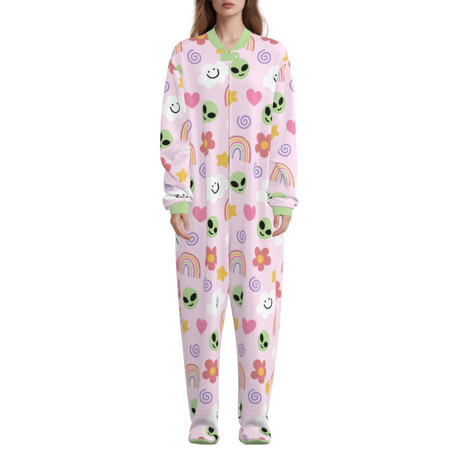 Cosmic Daydream Footie CuddleSuit - white - Clothing